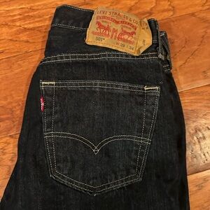 Levi's Men's Dark Blue Straight Jeans